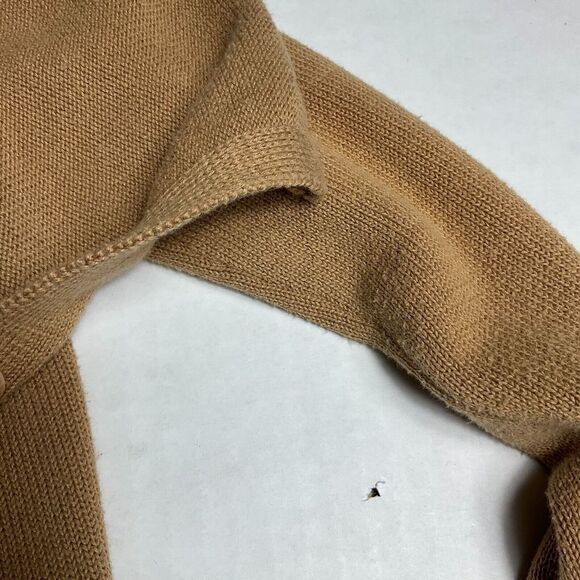 Kenneth  Cole New York Womens Open Front Cardigan Beige Zip Waist Sweater XS - Picture 10 of 11